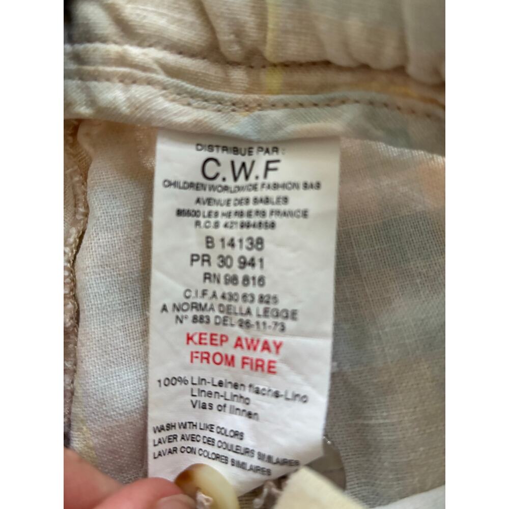 Burberry Girls Linen Pants Size 8 Pretty Academia Plaid - Picture 6 of 13